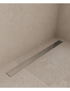 Caniveau de douche en inox Chromé - 700 mm