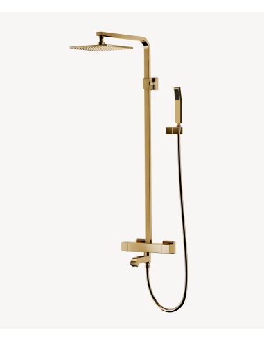 Colonne bain douche thermostatique Dorée - Sirius