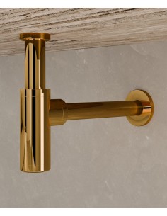 Siphon de lavabo - Doré