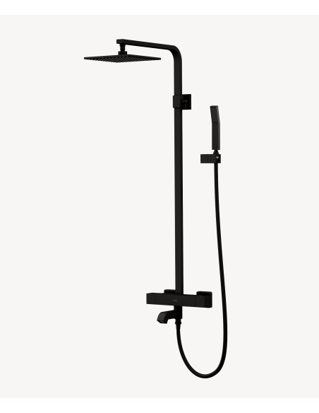 Colonne bain douche thermostatique Noir - Sirius