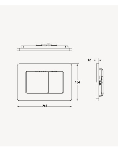 Plaque de déclenchement en acier pour bâti-support Sigma Geberit, Nickel brossé