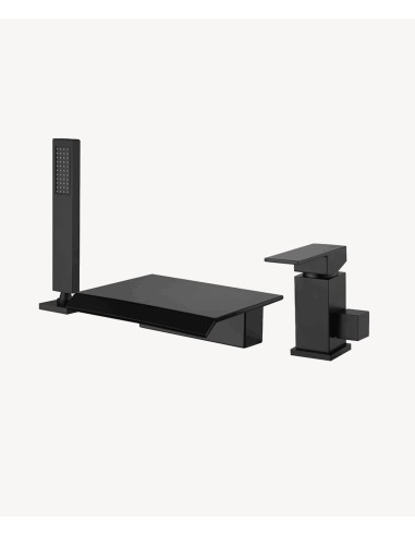 Mitigeur de bain cascade sur plage 3 trous Noir - Sirius