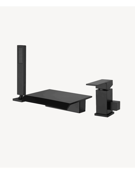 Mitigeur de bain cascade sur plage 3 trous Noir - Sirius