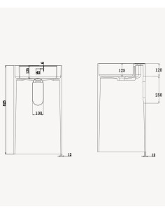 Lavabo totem rond à poser en résine minérale Blanc mat - Lusambo 2