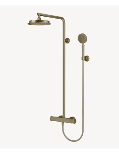 Colonne de douche thermostatique Doré brossé - Hera
