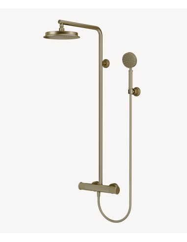 Colonne de douche thermostatique Doré brossé - Hera