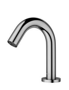 Robinet automatique de lavabo, eau froide Chromé - Corbeau