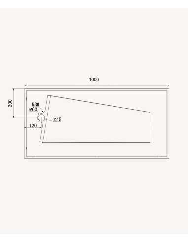 Lavabo rectangulaire suspendu en résine minérale Blanc mat - Kipushi