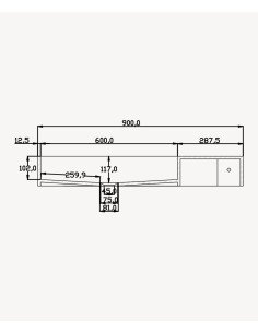 Lavabo rectangulaire suspendu en résine minérale Blanc mat - Bandundu 2
