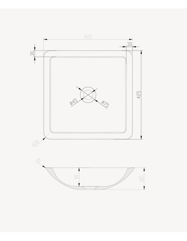 Vasque à poser en solid surface Blanc mat - Isiro