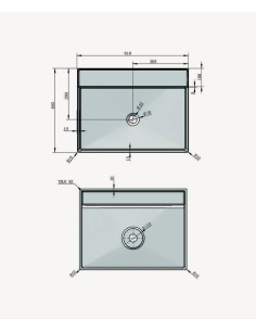 Vasque à poser rectangle en solid surface - Baraka 2