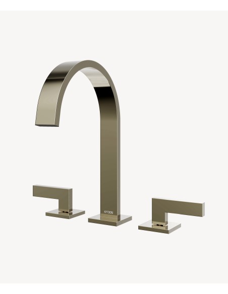 Mélangeur de lavabo 3 trous Champagne - Fiumina