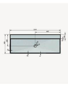 Vasque rectangulaire à poser en solid surface Blanc mat - Matadi 2