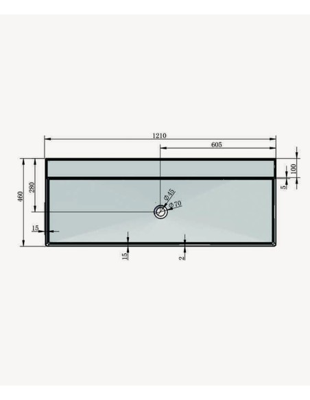Vasque rectangulaire à poser en solid surface Blanc mat - Matadi