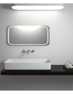 Vasque rectangulaire à poser en solid surface Blanc mat - Mbandaka