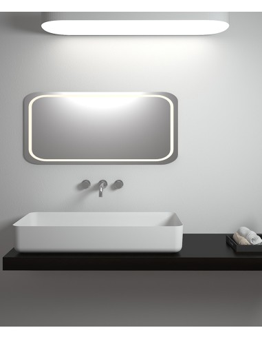 Vasque rectangulaire à poser en solid surface Blanc mat - Mbandaka