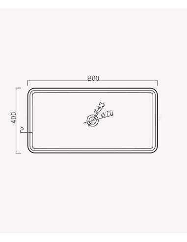 Vasque rectangulaire à poser en solid surface Blanc mat - Mbandaka