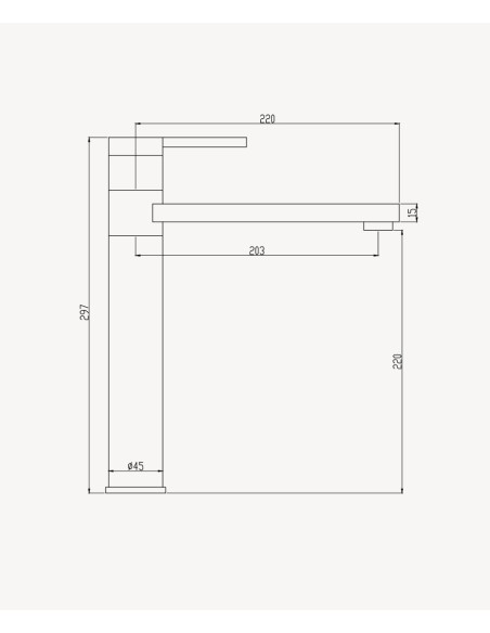 Mitigeur vasque Doré brossé - Mintaka