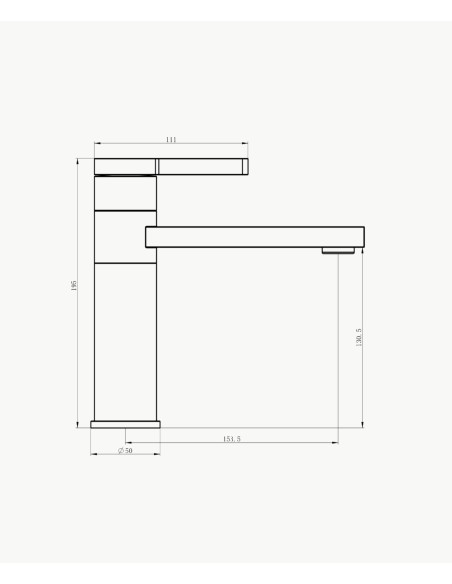 Robinet mitigeur lavabo Doré brossé - Mintaka