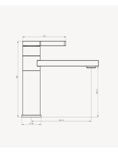 Robinet mitigeur lavabo Noir - Mintaka 2