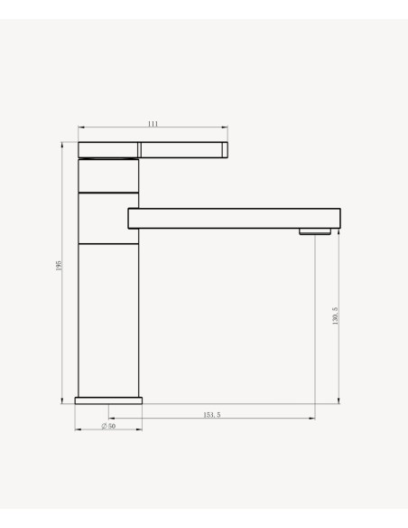 Robinet mitigeur lavabo Chromé - Mintaka