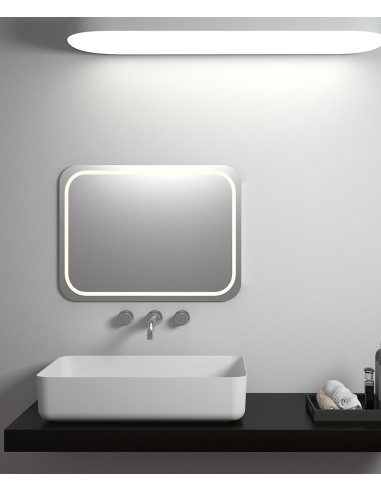 Vasque rectangulaire à poser en solid surface Blanc mat - Kalemie