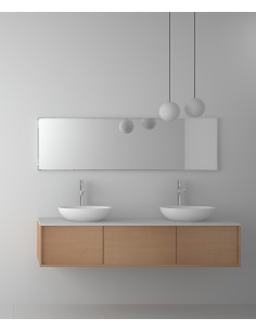 Vasque ovale à poser en solid surface Blanc mat - Tshikapa
