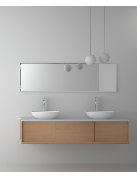 Vasque ovale à poser en solid surface Blanc mat - Tshikapa