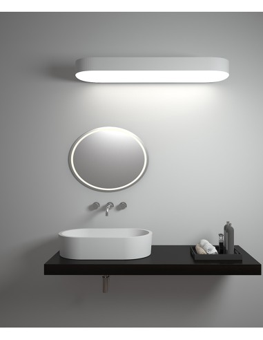 Vasque ovale à poser en solid surface Blanc mat - Dongou