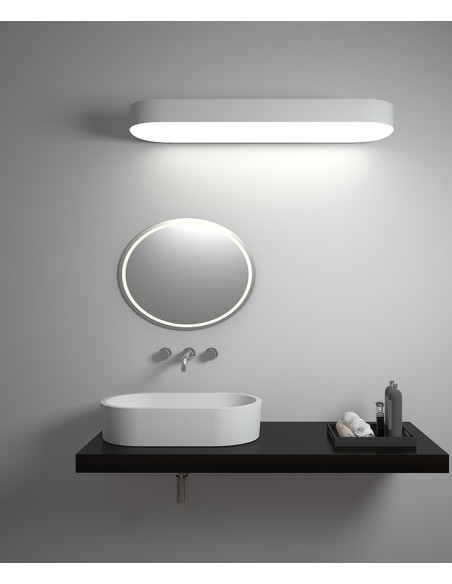 Vasque ovale à poser en solid surface Blanc mat - Dongou