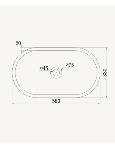 Vasque ovale à poser en solid surface Blanc mat - Dongou