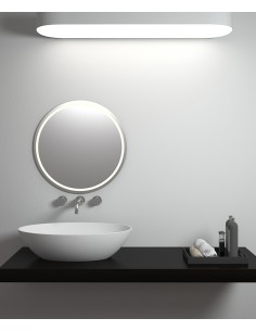 Vasque ovale à poser en solid surface Blanc mat - Dolisie