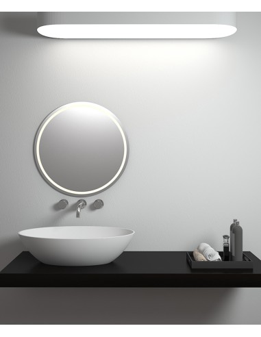 Vasque ovale à poser en solid surface Blanc mat - Dolisie