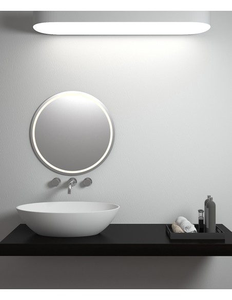 Vasque ovale à poser en solid surface Blanc mat - Dolisie