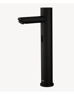 Mitigeur vasque automatique en laiton, eau froide, Noir - Corbeau