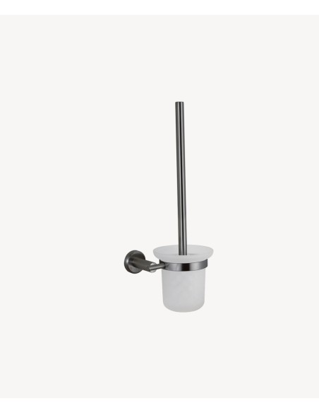 Porte-balai WC Gun métal - Corbeau