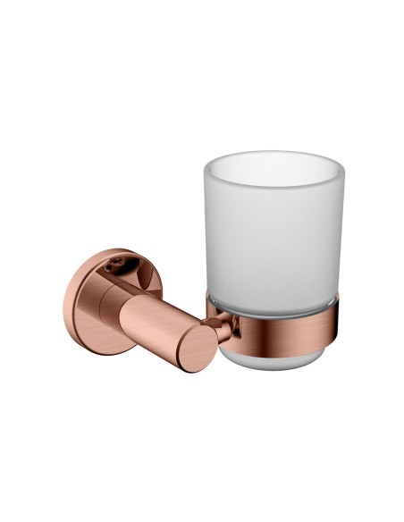 Porte-verre mural Or rose brossé - Corbeau