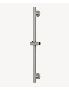 Barre de douche ronde Nickel brossé - Corbeau