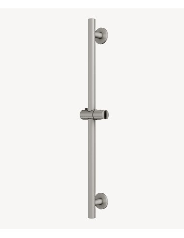 Barre de douche ronde Nickel brossé - Corbeau