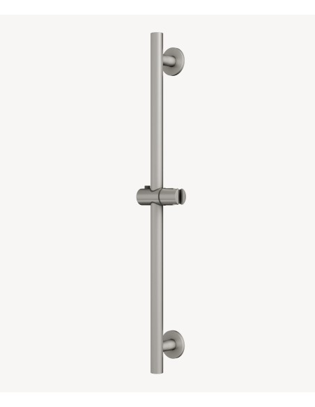Barre de douche ronde Nickel brossé - Corbeau