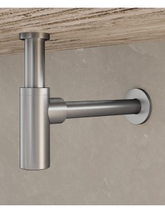 Siphon de lavabo - Nickel brossé