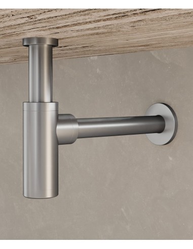 Siphon de lavabo - Nickel brossé