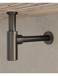 Siphon de lavabo - Gun métal