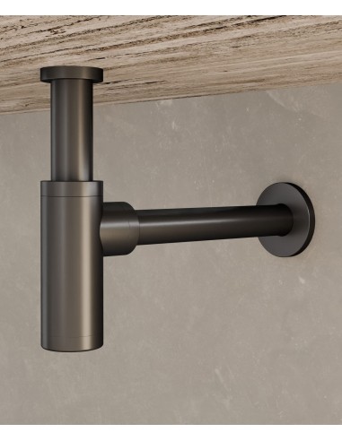 Siphon de lavabo - Gun métal