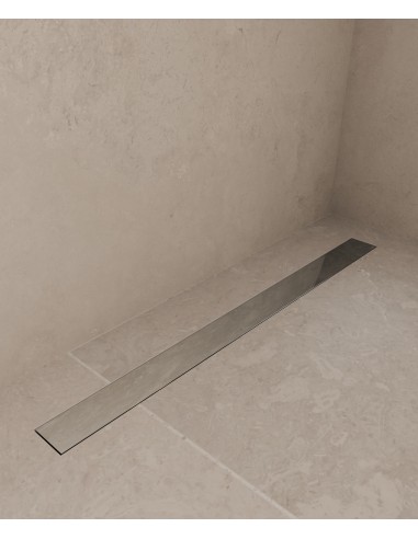 Caniveau de douche en inox Chromé - 60 cm
