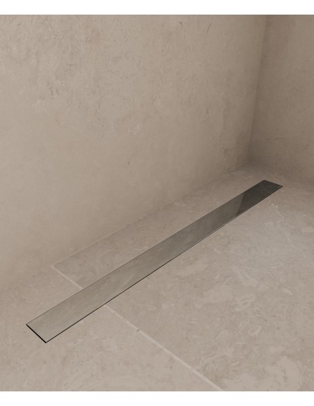 Caniveau de douche en inox Chromé - 60 cm