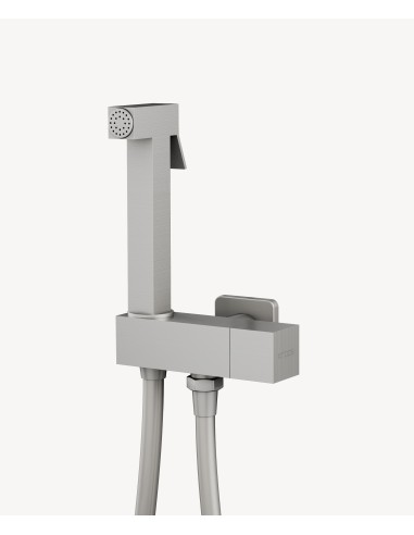 Ensemble douchette WC - Nickel brossé