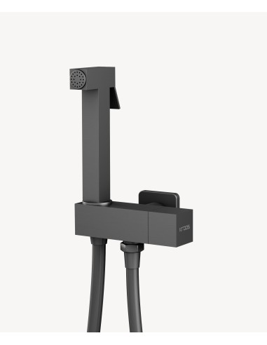 Ensemble douchette WC - Gun métal