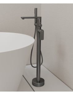 Robinet de baignoire sur pied Gun métal - Nunki
