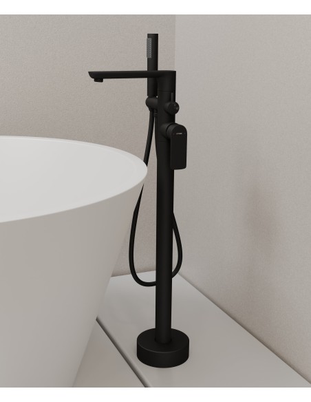 Robinet de baignoire sur pied Noir - Nunki